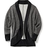 オールドネイビー OLD NAVY/ フレンチテリーオープンフロントカーディガン ブラック/グレーマスク トップスカーディガン XS (5歳)【並行輸入】