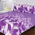 Leaves Duvet Cover Set, Lilac, Super King