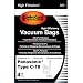 Panasonic Type C-18 Micro-Allergen Cloth Bags 4-Pack, Compare with Panasonic Part# AMC-J3EP Canister Replacement Bag for MC-CG885