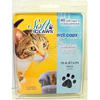 Soft Claws for Cats - CLS (Cleat Lock System), Size Medium, Color Black