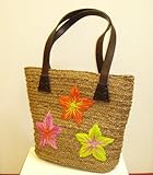 ★バリ島直輸入★ ヘンプバック 花柄
