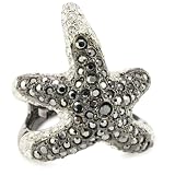 Kenneth Jay Lane Hematite And Rhinestone Starf
