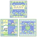 3 Pc Sweet Baby Boy Canvas Set