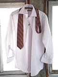 Pique Fancy Stripe Dress Shirt