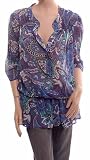 BLUE PRINT WOMENS PLUS SIZE TOP