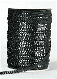 6MM Sequin String 100M Roll - Black