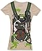 Ghostbusters Juniors Tan Backpack print on Back Costume T-Shirt