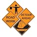 Beistle Company 22168 Construction Sign Cutouts 16 4 count