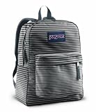 JanSport Superbreak School Backpack (Forge Grey Endless Stripe)