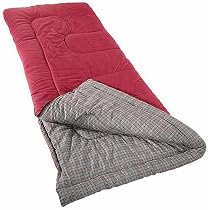 Coleman Cambridge 30-Degree Rectangular Size Sleeping Bag (Red, Tall)