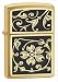 Zippo Gold Floral Flush Emblem Lighter