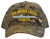 USS Abraham Lincoln CVN-72 Embroidered Baseball Cap - Camo