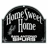 NBA San Antonio Spurs 11-by-9 Wood Home Sweet Home Sign