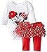 Disney Baby Girls' Long Sleeve Mickey-Minnie Oh My Creeper Legging Set