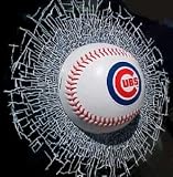 Chicago Cubs Shatter Ball Window Decal