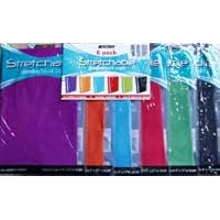 Kittrich Jumbo Sized Stretchable Bookcovers - Assorted Solids, 6 Pieces (BSJ-ASST6A-06AM)