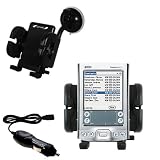 PalmOne Tungsten E2 Flexible Auto Windshield Holder with Car Charger - Uses Gomadic TipExchange
