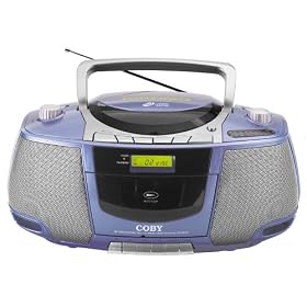 Coby MP-CD450 Portable MP3 CD Player with AM FM Tuner and Cassette Deck by Coby