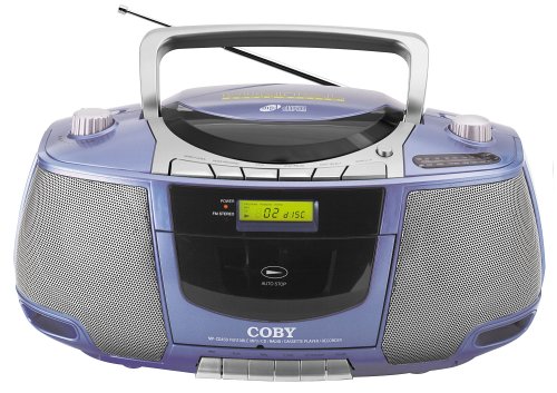 Coby MP-CD450 Tragbarer CD/Kassetten/MP3-Player (Radio, LCD-Display) schwarz