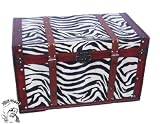 Phat Tommy Zebra Print Decorative Trunk