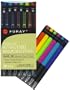 Foray Retractable Ballpoint Pens - Black Ink - Medium Point (1.0mm) - 12 Pack (6 barrel colors)