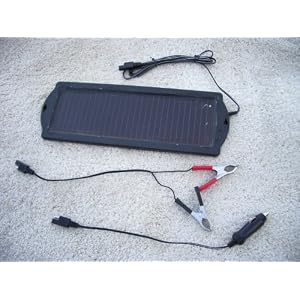 Amorphorous 6/12 Volt Solar Panel Battery Maintainer- Model 1