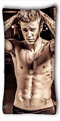 Custom ( Justin Bieber ) Pillowcase Cover 20"X36" One Side suitable for Full-bed