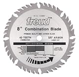 Freud LU84M008 8-Inch 40 Tooth ATBF Combination Saw Blade with 5/8-Inch Arbor