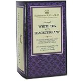 Harrisons & Crosfield White Tea With Blackcurrant, Dispenser Box, Fresh Sealed Individually Wrapped, 20-Count, 1.77-Ounce Case (Pack of 6)