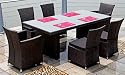 Gartenmöbel Rattan Dinning Set Rügen Neu