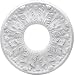 Westinghouse 77772 Victorian Medallion Two-Piece Design, 15- 3/4-Inch Width, White