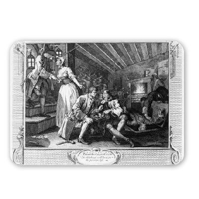 The Idle 'Prentice Betrayed by a Prostitute,.. - Mouse Mat Art247 Highest Quality Natural Rubber Mouse Mats - Mouse Mat