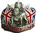 British Bulldog Belt Buckle + display stand