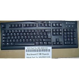 DANISH DENMARK ENGLISH USB KEYBOARD PC MAC FOREIGN