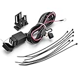 Astra Depot 12V 2.1A Dual 2 USB Port Power Socket Mobile Charger Waterproof Motorcycle Car Boat Marine For Harley Ducati Buell Victory