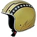 AFX FX-76 Unisex-Adult Half-Size-Helmet-Style Helmet (Pinstripe Lines Gold, Small)