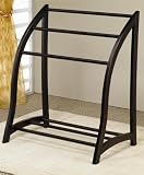 Modern Cappuccino Blanket Rack