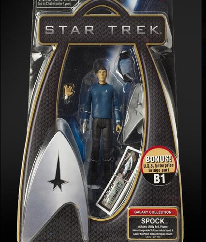 Star Trek Movie Playmates 3 3/4 Inch Action Figure Spock (Enterprise Uniform)