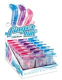 Bundle Finger Fun Display 18Pc Display and 2 pack of Pink Silicone Lubricant 3.3 oz