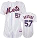 Johan Santana Majestic 2009 Home Authentic Onfield Cool Base New York Mets Jersey