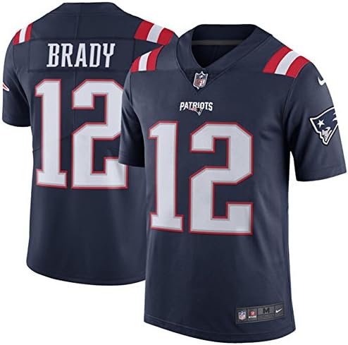 12 Tom Brady Jersey Mens Navy Color Rush Limited Size M