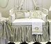 Taffeta Skirts - Blue & Green Check Silk Taffeta Crib Skirt