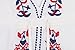 Yonala Women Vintage Flower Embroidery Drawstring Beach Dress Swimsuit Cover Up