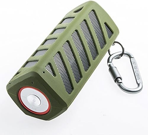 Portable Wireless Bluetooth Speaker Waterproof with Power Bank, Powerful Surround Sound with Enhanced Bass for Music Streaming, Built-in 7000mAh Rechargeable Battery, 20 Hours Playtime (Army Green)