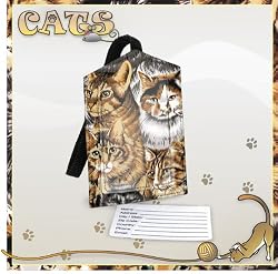 Cats CAT Luggage Tag Cat Travel Accessories- Gifts and Gift Ideas For GRADUATION Him Her Men Man Women Ladies Alumni, Students, Fans, Travelers Teachers High Quality