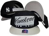 New York Yankees Navy/Grey Two TonePlastic Snapback Adjustable Plastic Snap Back Hat / Cap
