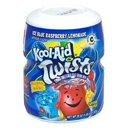 Kool-Aid Drink Mix, Sugar Sweetened Ice Blue Raspberry Lemonade Soft Drink Mix, 20-Ounce Containers (Pack of 6)