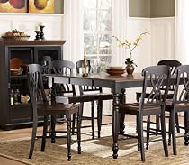 Big Sale Homelegance Ohana 8 Piece Counter Height Dining Room Set in Black/ Cherry
