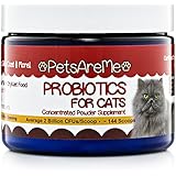 PetsAreMe Probiotics for Cats Reduce Litterbox Smell Diarrhea Relief - Cat Probiotics Pet Supplements Improves Cat Digestion - Immune System Booster For Cats With Curcumin & Hawaiian Kona Berry