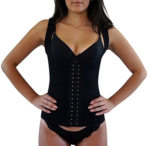 Chicastic Latex Rubber Waist Trainer/Cincher Vest Style Body Shaping Corset Shapewear